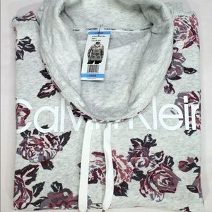 🌷Calvin Klein Floral Cowl Neck Sweatshirt